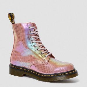 Size 11 Pink Iridescent Pascal Leather Doc Martens
